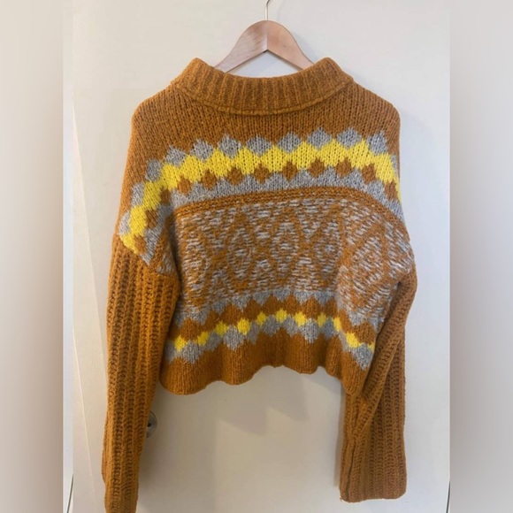 Cozy Free People lightly cropped chunky sweater - Picture 3 of 3